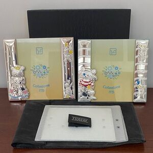 Sterling Silver Children Picture Frames Set
